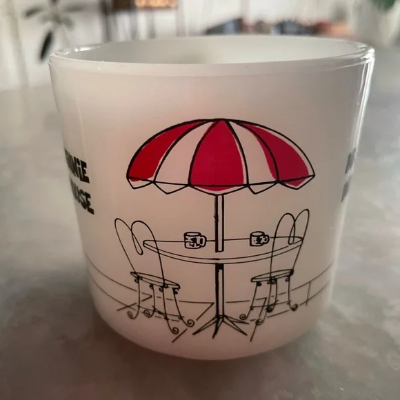 Vintage Mickey Mouse & Minnie Mouse White Milk Glass Coffee Mug - Picture 3 of 5